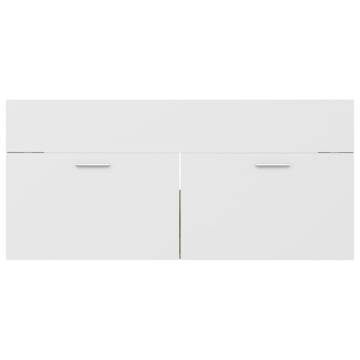 Sink Cabinet White & Sonoma Oak - Stylish Bathroom Storage