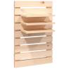 Wall-mounted Bedside Shelves 2 pcs | Solid Wood Pine - HipoMarket