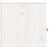 Stylish White Wall Cabinets - 2 pcs Solid Pine 60x30x30 cm