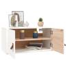 Stylish White Wall Cabinets - 2 pcs Solid Pine 60x30x30 cm