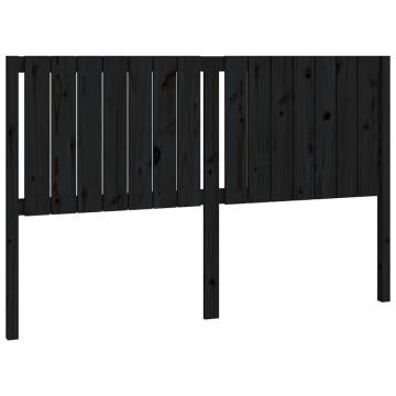 Stylish Black Solid Wood Pine Bed Headboard | Hipo Market