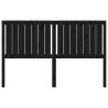 Stylish Black Solid Wood Pine Bed Headboard | Hipo Market