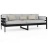 Day Bed Black Solid Pine Wood 80x200 cm - Comfortable & Stylish