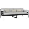 Day Bed Black Solid Pine Wood 80x200 cm - Comfortable & Stylish