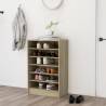 Shoe Cabinet Sonoma Oak 60x35x92 cm Engineered Wood Colour sonoma oak Quantity in Package 1 Number of Number of shelves 