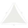 Sunshade Sail 4x5x5m HDPE - UV & Mould Resistant White