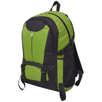 Hiking Backpack 40L Black and Green - Durable & Comfortable