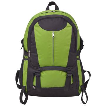 Hiking Backpack 40L Black and Green - Durable & Comfortable