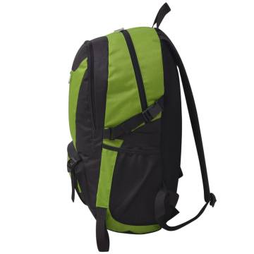 Hiking Backpack 40L Black and Green - Durable & Comfortable