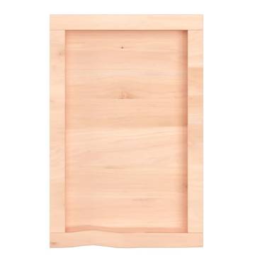 Wall Shelf 40x60 cm - Untreated Solid Wood Oak | HipoMarket