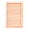 Wall Shelf 40x60 cm - Untreated Solid Wood Oak | HipoMarket