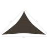 Sunshade Sail 5x5x6 m HDPE Brown - UV & Mould Resistant