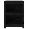 Book Cabinet Black 50x35x68 cm - Solid Wood Pine Storage