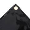 Heavy-Duty Black Tarpaulin 650 g/m² | 1.5x10 m Water-Resistant