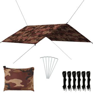 Camouflage Outdoor Tarp 4x4m - Versatile & Lightweight