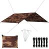 Camouflage Outdoor Tarp 4x4m - Versatile & Lightweight