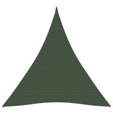 Dark Green Sunshade Sail 3x4x4 m - 160 g/m² HDPE