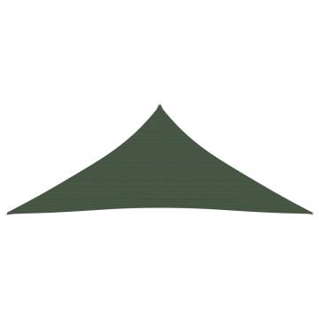 Dark Green Sunshade Sail 3x4x4 m - 160 g/m² HDPE