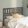 Stylish Grey Bed Headboard in Solid Pine - 126x4x100 cm