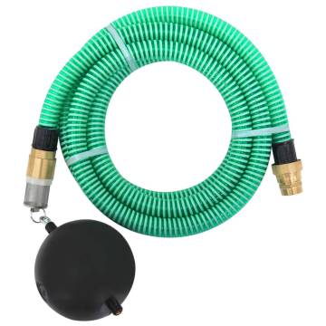 Suction Hose with Brass Connectors - 7m PVC | Hipomarket