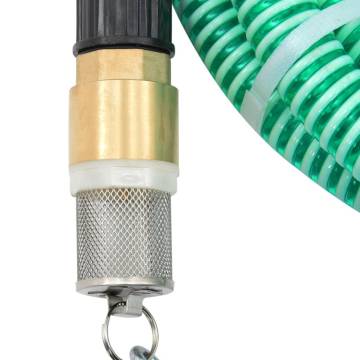 Suction Hose with Brass Connectors - 7m PVC | Hipomarket