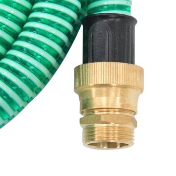 Suction Hose with Brass Connectors - 7m PVC | Hipomarket