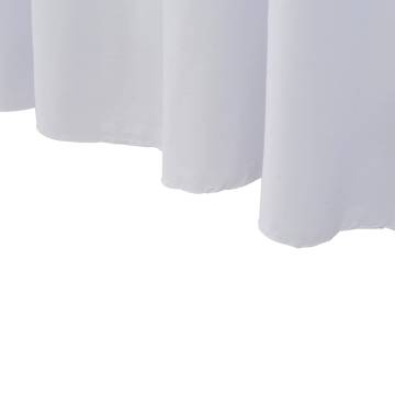 2 pcs Stretch Table Covers with Skirt 120x60.5x74 cm - White