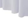 2 pcs Stretch Table Covers with Skirt 120x60.5x74 cm - White