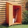 Garden Shed Brown 55x52x112 cm Solid Wood Fir Colour brown Size 55 x 52 x 112 cm Quantity in Package 1 