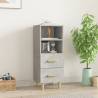 Stylish Sideboard in Concrete Grey | 34.5x34x90 cm