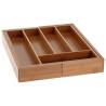 Excellent Houseware Extendable Bamboo Cutlery Tray - Stylish & Durable