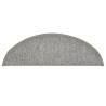 Light Grey Carpet Stair Treads - 15 pcs | Hipomarket