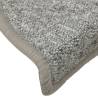 Light Grey Carpet Stair Treads - 15 pcs | Hipomarket