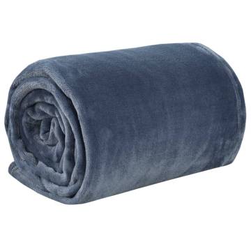 Ultimate Grey Blanket 130x170 cm - Soft Polyester Comfort