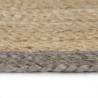 Handmade Jute Rug with Grey Border - 90 cm | Hipomarket