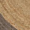 Handmade Jute Rug with Grey Border - 90 cm | Hipomarket