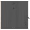 Grey Wall Cabinets 2 pcs - Solid Pine Wood | HipoMarket UK