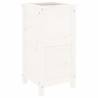 White Wooden Garden Planter 40x40x78 cm - Hipomarket