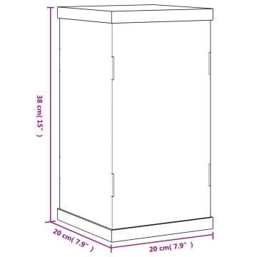 Transparent Acrylic Display Box 20x20x38 cm - Hipomarket