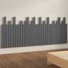 Wall Headboard Grey 204x3x80 cm - Solid Pine Wood | HipoMarket