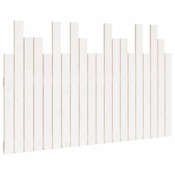 Elegant White Wall Headboard in Solid Pine - 127.5x3x80 cm