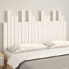 Elegant White Wall Headboard in Solid Pine - 127.5x3x80 cm