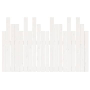 Elegant White Wall Headboard in Solid Pine - 127.5x3x80 cm