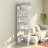 Book Cabinet/Room Divider Concrete Grey 60x30x198 cm Colour concrete grey Quantity in Package 1 