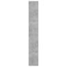 Stylish Book Cabinet/Room Divider - Concrete Grey 60x30x198 cm