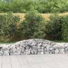 Arched Gabion Basket 400x50x40/60 cm - Galvanised Iron