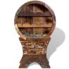 Vintage Wine Rack for 10 Bottles | Solid Reclaimed Wood