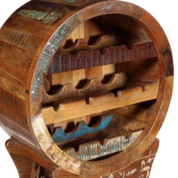 Vintage Wine Rack for 10 Bottles | Solid Reclaimed Wood