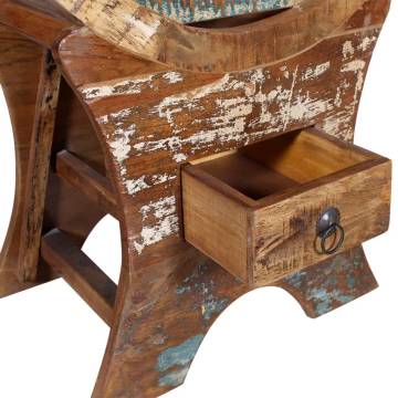 Vintage Wine Rack for 10 Bottles | Solid Reclaimed Wood