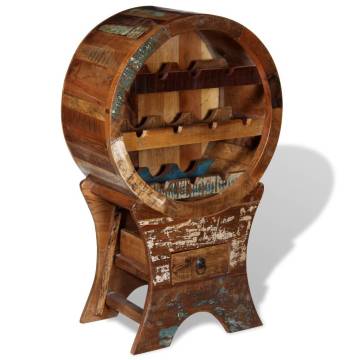 Vintage Wine Rack for 10 Bottles | Solid Reclaimed Wood